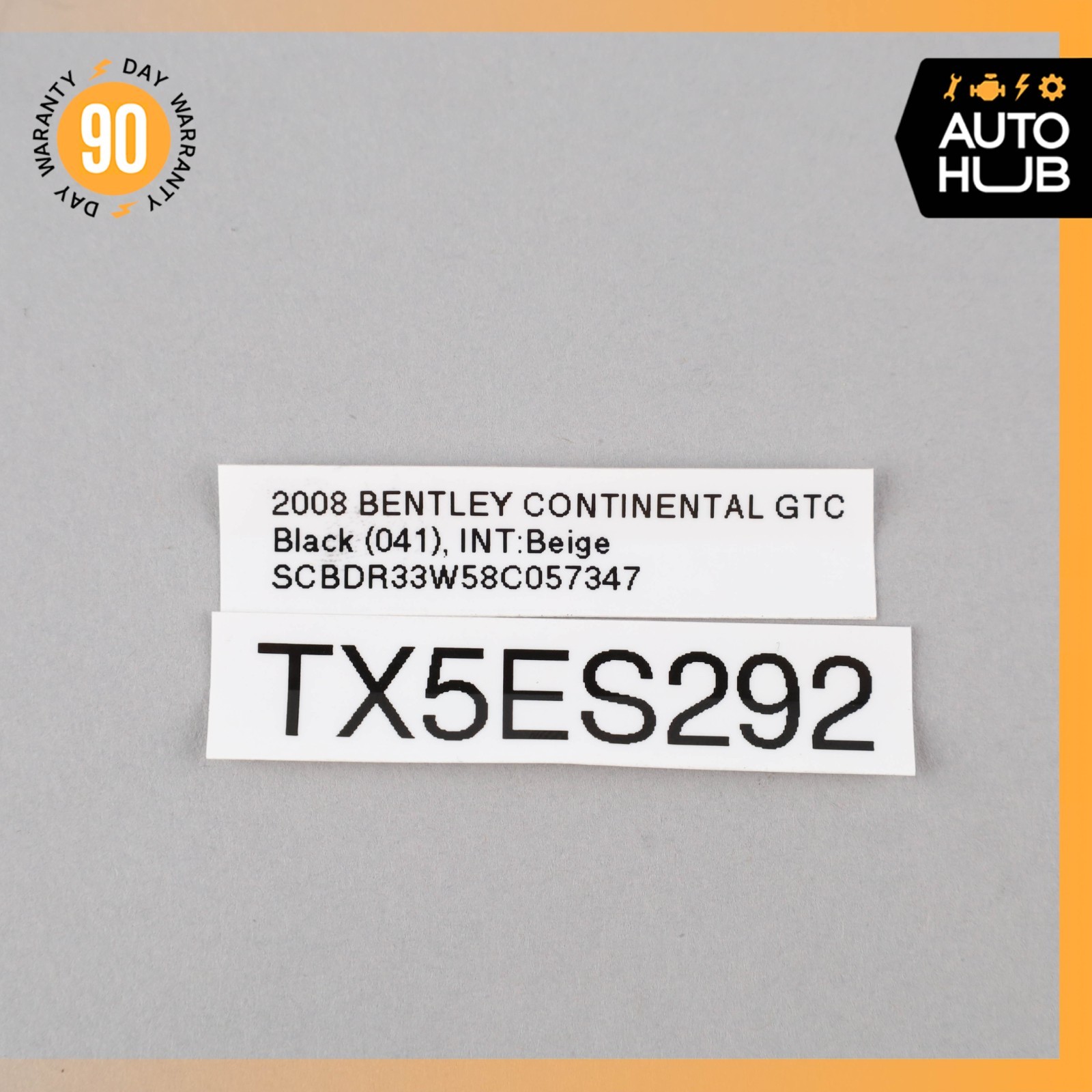 03-10 Bentley Continental GTC Front Right Side Seat Belt Seatbelt Buckle OEM