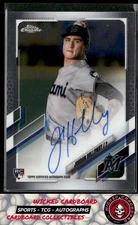 Jordan Holloway 2021 Topps Chrome Rookie Autographs #RA-JHO AU Miami Marlins
