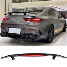 52" Rear Trunk GT Style Spoiler Wing w/LED Light For Mercedes Benz CLA-Class AMG