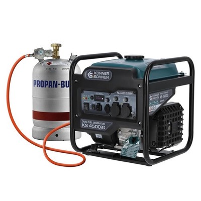 Könner & Söhnen KS 4500iG Inverter Generator 4,5 kW Dual Fuel Gas/Benzin 230V