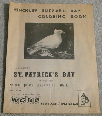 Hinckley Buzzard Day Coloring Book 1970 Cleveland Ohio South Boston Rivalry