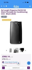 De'Longhi Pinguino Pac Ex120 Silent Portable Air Conditioning - Black