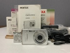 PENTAX Optio M30 Silver Compact Digital Camera Tested Working Seller Japan