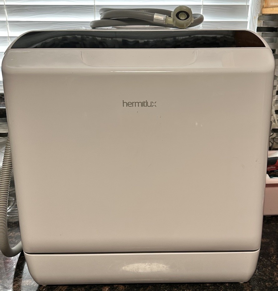 Hermitlux Tabletop Dishwasher Portable HMX-DW04, 5 Washing Programs