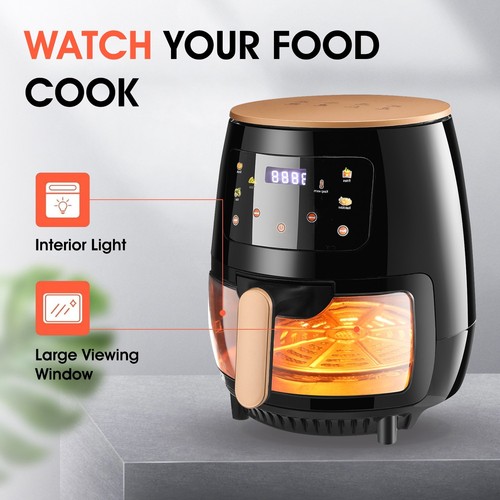 Air Fryer 6L LCD Fryers Oil Free Oven 1400W Airfryer Kitchen Healthy Cooker - Picture 4 of 19