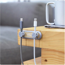 Magnetic Cable Organizer Clip Premium Desk Wire Holder Cord Charger USB Cable