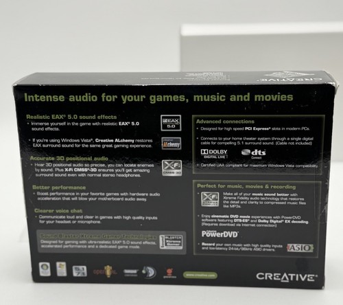 Creative Sound Blaster X-Fi Titanium Pcie Sound Card - 7.1, Dolby Live, 16Mb - Afbeelding 5 van 6