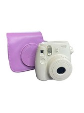 Fujifilm Instax Mini 8 Instant Film Camera White With Purple Case