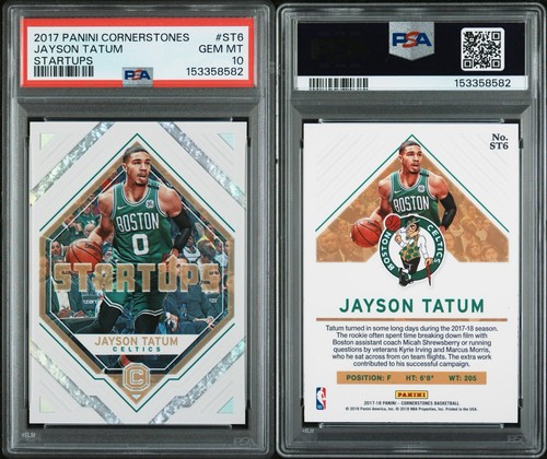 2017 Panini Cornerstones Startups Jayson Tatum #ST6 PSA 10 Low Pop 🔥