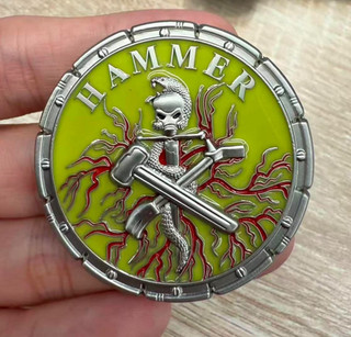 USSS US Secret Service ORIGINAL GREEN HAMMER SAW BLADE Challenge Coin