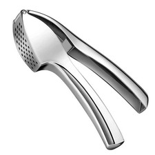Stainless Steel Garlic Press   Effortless Garlic Mincer  Crusher