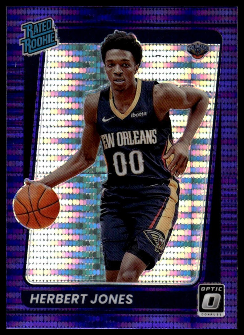 2021-22 Donruss Optic #157 Herbert Jones Target Purple Pulsar