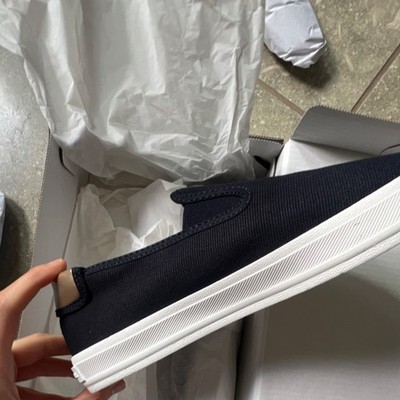 Tommy Hilfiger Vulc Canvas Slip-On Sneaker Navy White Women's Casual Shoes