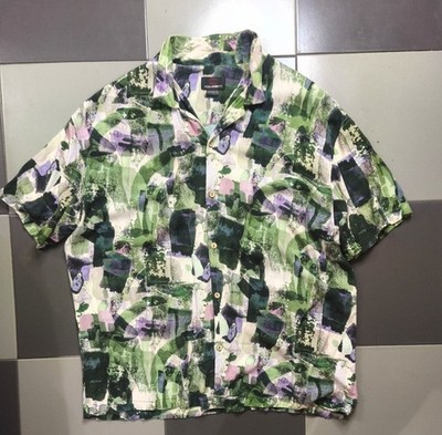 Pull&Bear Short Sleeve Shirt - Abstract Print | XL | Good Condition