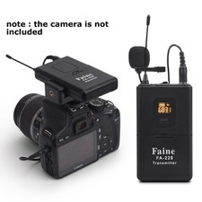 Wireless Lavalier Microphone Receiver for DSLR Camera Camcorder Video DV