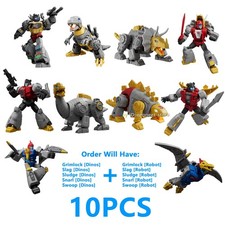 Blokes Transformers versione Galaxy Dinobot Snarl Sludge Grimlock Slag Swoop