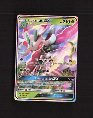 lurantis gx pokemon card value Pokmon TCG Lurantis GX Sun & Moon Base Set 15/149 Holo Ultra Rare