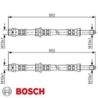 2X Bremsschlauch Bosch 1987476971 2 BremsschläUche Rechts Links Hinten FüR BMW