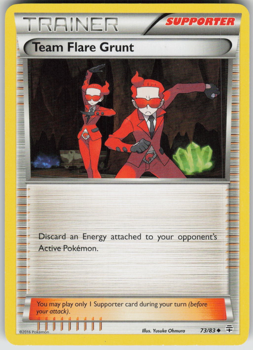 Team Flare Grunt Uncommon Generations LP 73/83