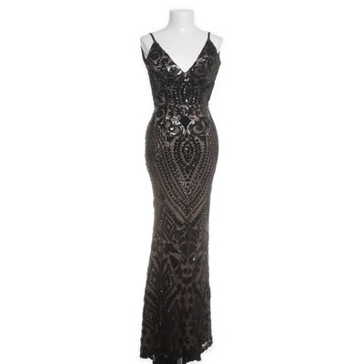 Nazz Collection, Abendkleid, Größe: 32, Schwarz/Beige, Baumwolle/Polyester #vpS
