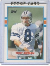 TROY AIKMAN 1989 TOPPS MINT RC ROOKIE CARD DALLAS COWBOYS
