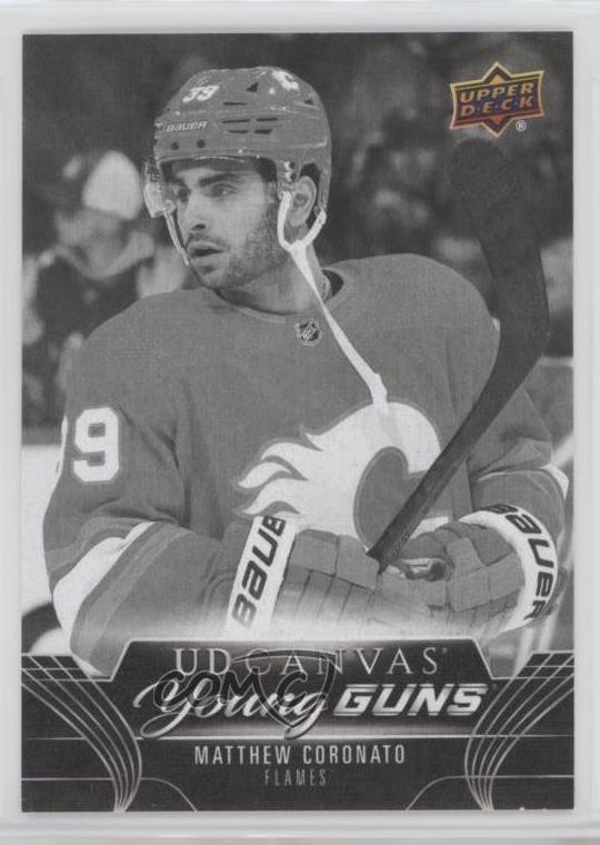 2023 Upper Deck Series 1 UD Canvas Young Guns Black & White Matthew Coronato ht1