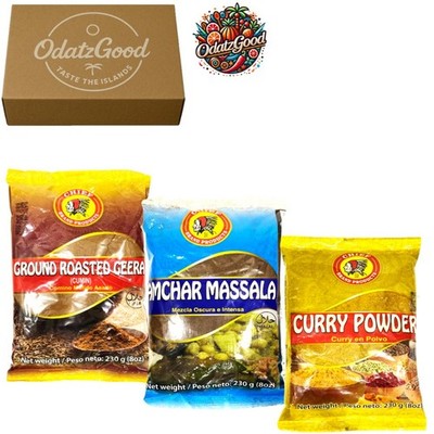 Chief Curry Powder, Amchar Massala, and Ground Roasted Geera | Trinidad & Tobago