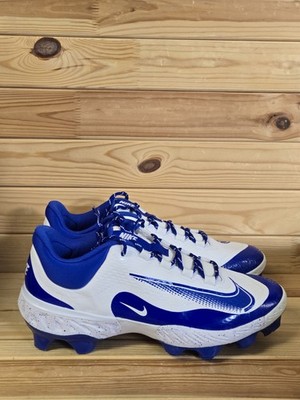 Nike Alpha Huarache 4 Elite MCS Baseball Cleats Royal Blue 