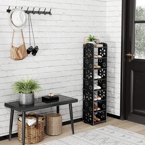 5/6/7/8 Ebenen Schuhregal Ablagegestelle Schuhablage Schuhschrank Platzsparend - Bild 33 von 72