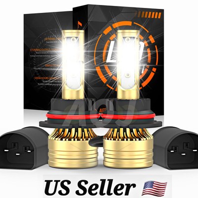 2x 9007 LED Headlight Luces Fuertes Para Auto Coche Luz Carro Bulbs SUPER Blanco