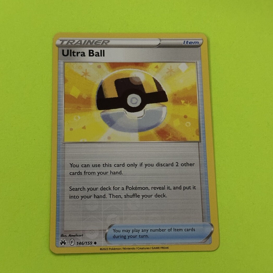 Pokémon TCG Ultra Ball 146/159 Reverse Holo Uncommon Crown Zenith