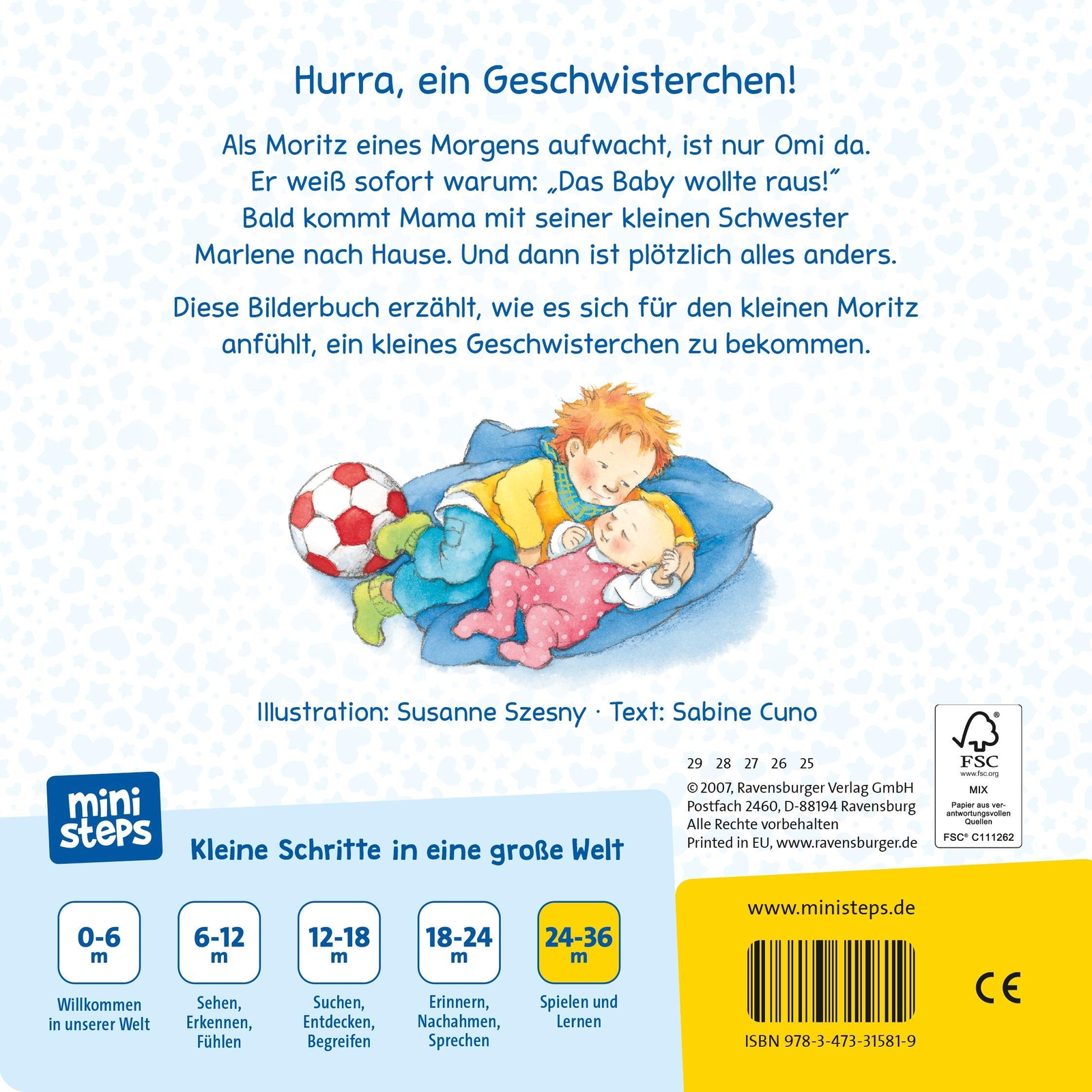 Thumbnail - Ministeps: Wir Sind Jetzt Vier | Ab 24 Monaten | Sabine Cuno | Buch |