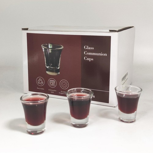 Glass Communion Cups Fits Standard Communion TraysBox of 24 Count1.5" High10M... - Picture 4 of 9