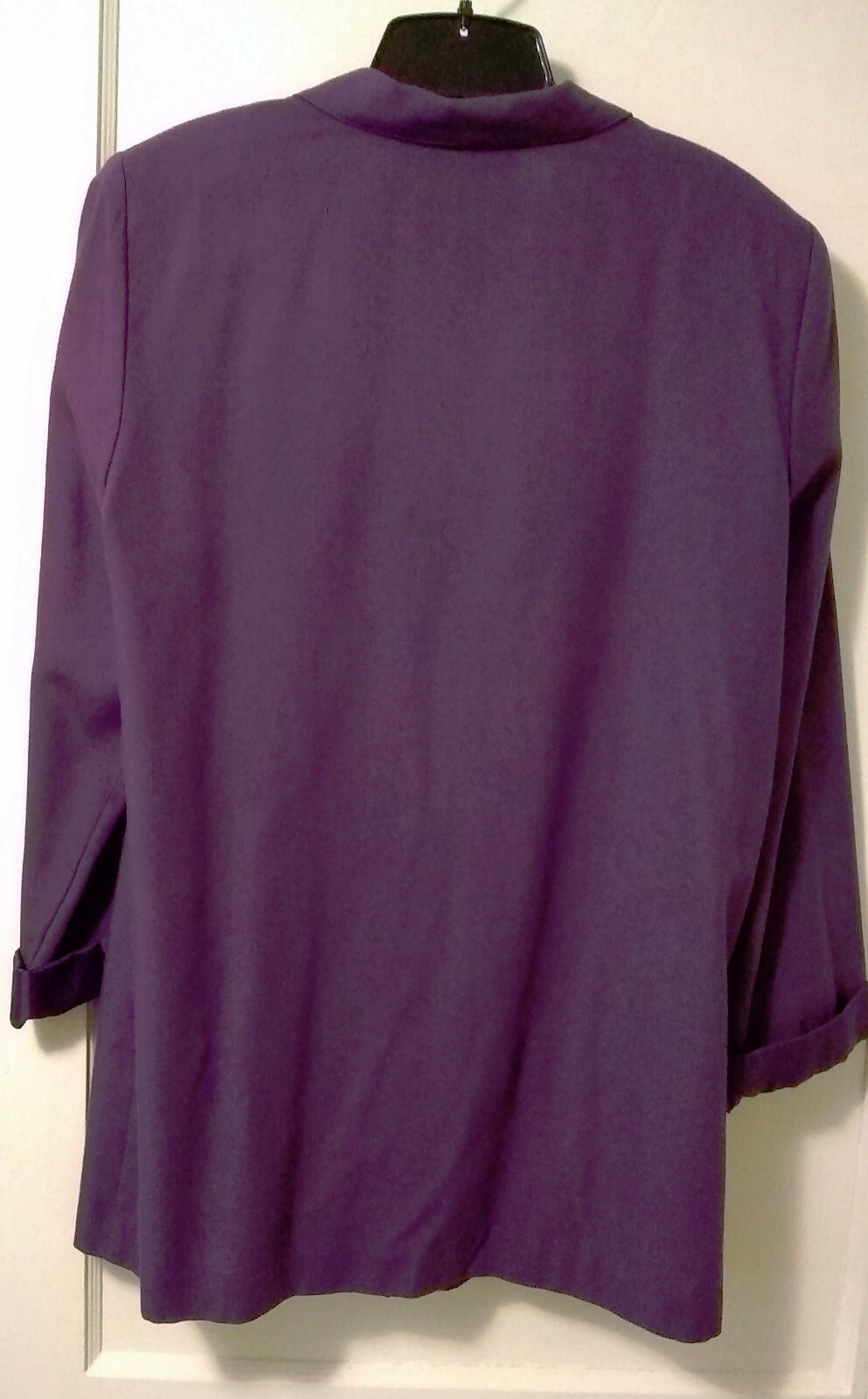 SAG HARBOR PURPLE EGGPLANT CAREER BLAZER JACKET LADIE… Gem