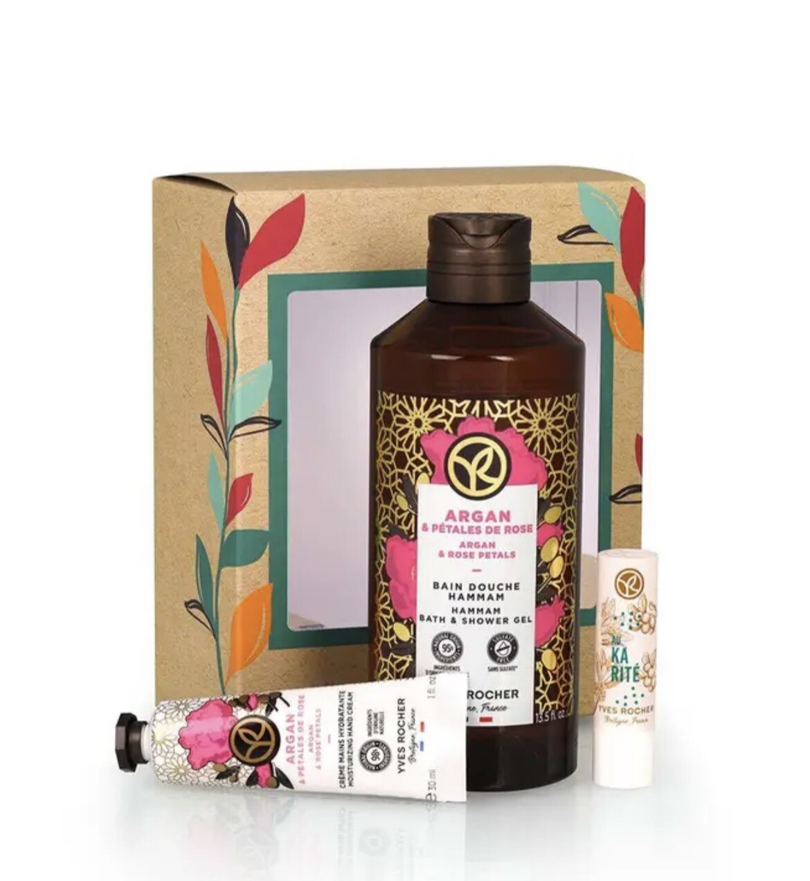 Coffret Soin Argan & Pétales de Rose Yves Rocher l'excellence cosmétique végétale