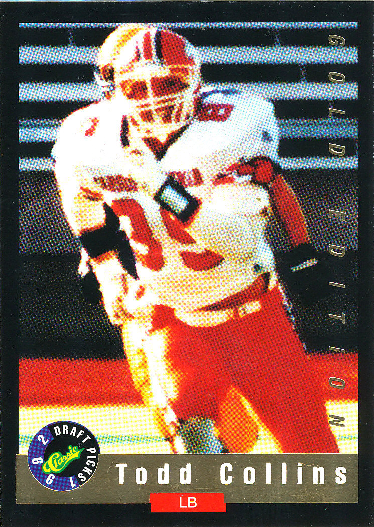 CLASSIC-GOLD Todd Collins RC RAMS PATRIOTS Carson-Newman