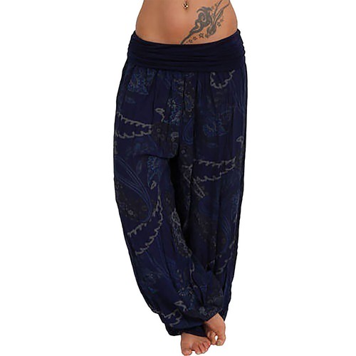 Womens Plus Size Solid Color Casual Loose Pants Stretchy Comfortable Fit Comfort - Picture 38 of 48