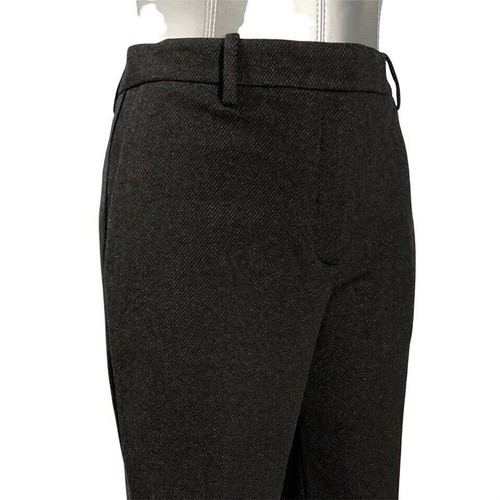 NWT Theory Pants 8 Grey Black Tweed Trouser Regent Knit Treeca Modern Career - Picture 3 of 8