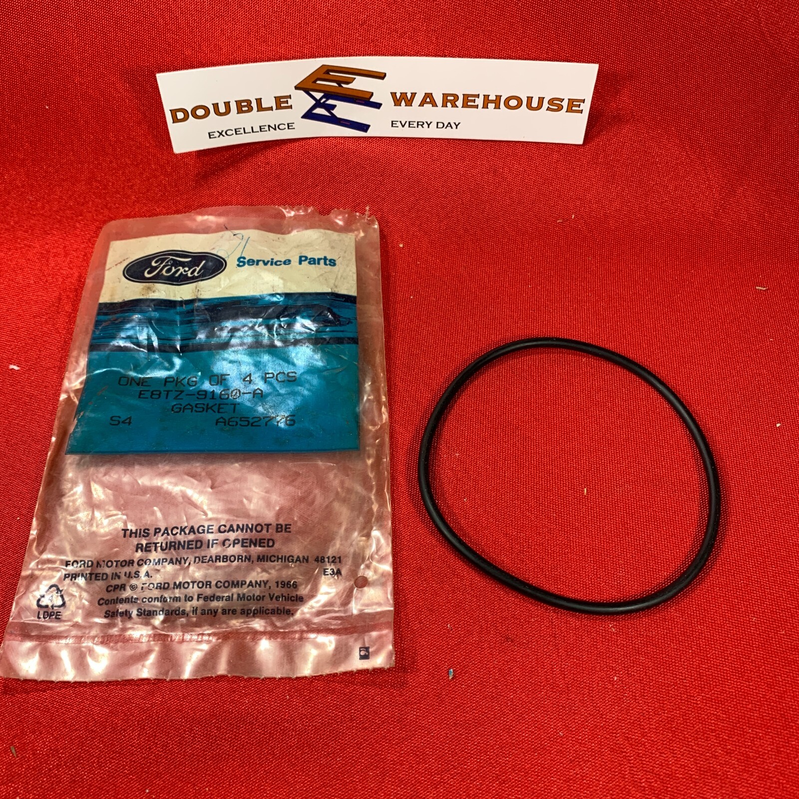 NOS OEM Ford E8TZ9160A Fuel Filter Sediment Bowl Gasket Seal ONE PER