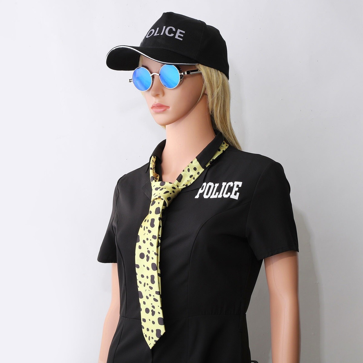 Unisex Tie New Cosplay Frame Sunglasses Props Gothic Speckled Character  Circle