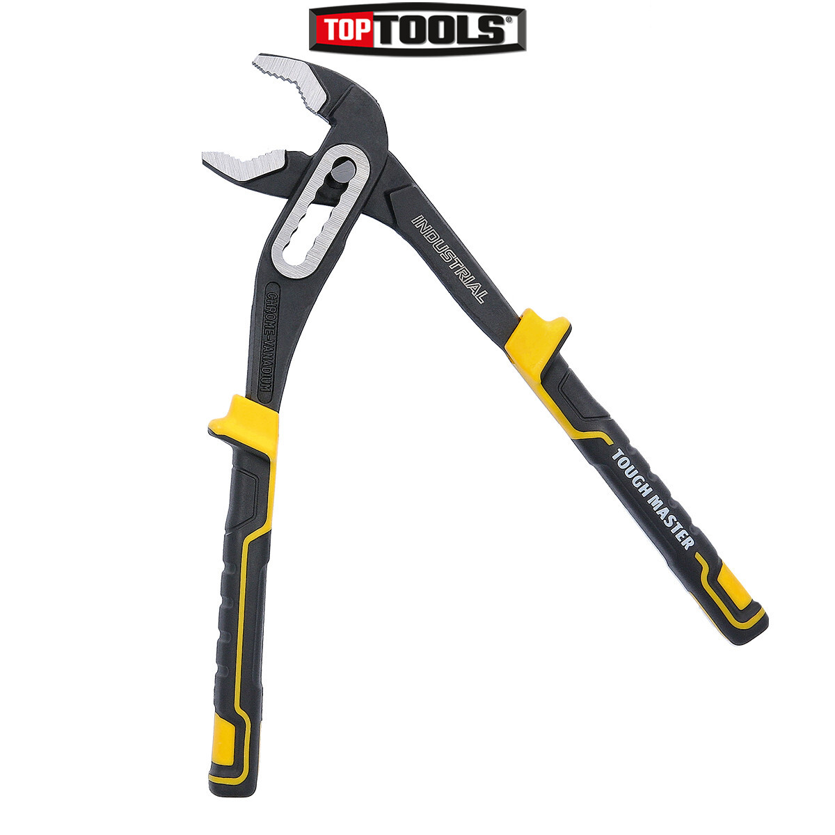 TOUGH MASTER Water pump Groove Joint Pliers 10in 250 mm Non-Slip Rubber Handles - Image 3