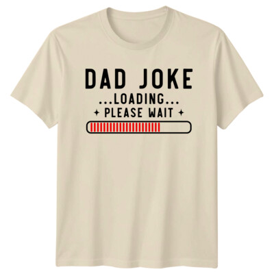 Lustiges Vatertag T-Shirt Papa Witz Laden Bitte Warten Geschenk