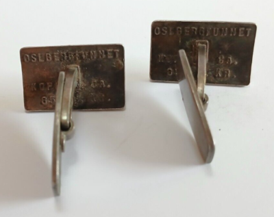 OSEBERGFUNNET NORWAY cufflinks カフリンクス SV VINTAGE DAVID ANDERSEN OSEBERGFUNNET VIKING SERIES STERLING