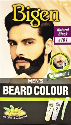 Bigen Mens Beard Colour - Bartfarbe B101 Natural Black - Schwarz