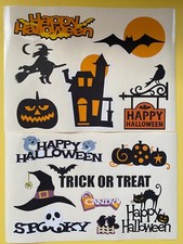 Scrapbooking Embellishment Halloween Witch Pumpkin Haunted House Stickers NEW