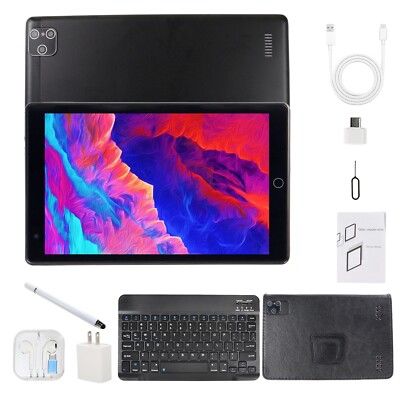 8 Inch Kids Tablet Android 10 Ten Core  Computer PC GPS Wifi Bundle Keyboard