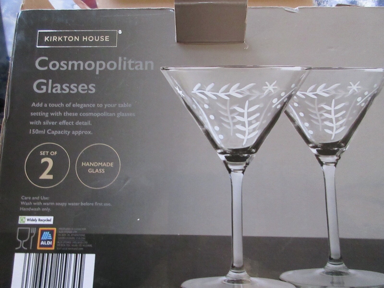 4 COCKTAIL GLASSES eBay