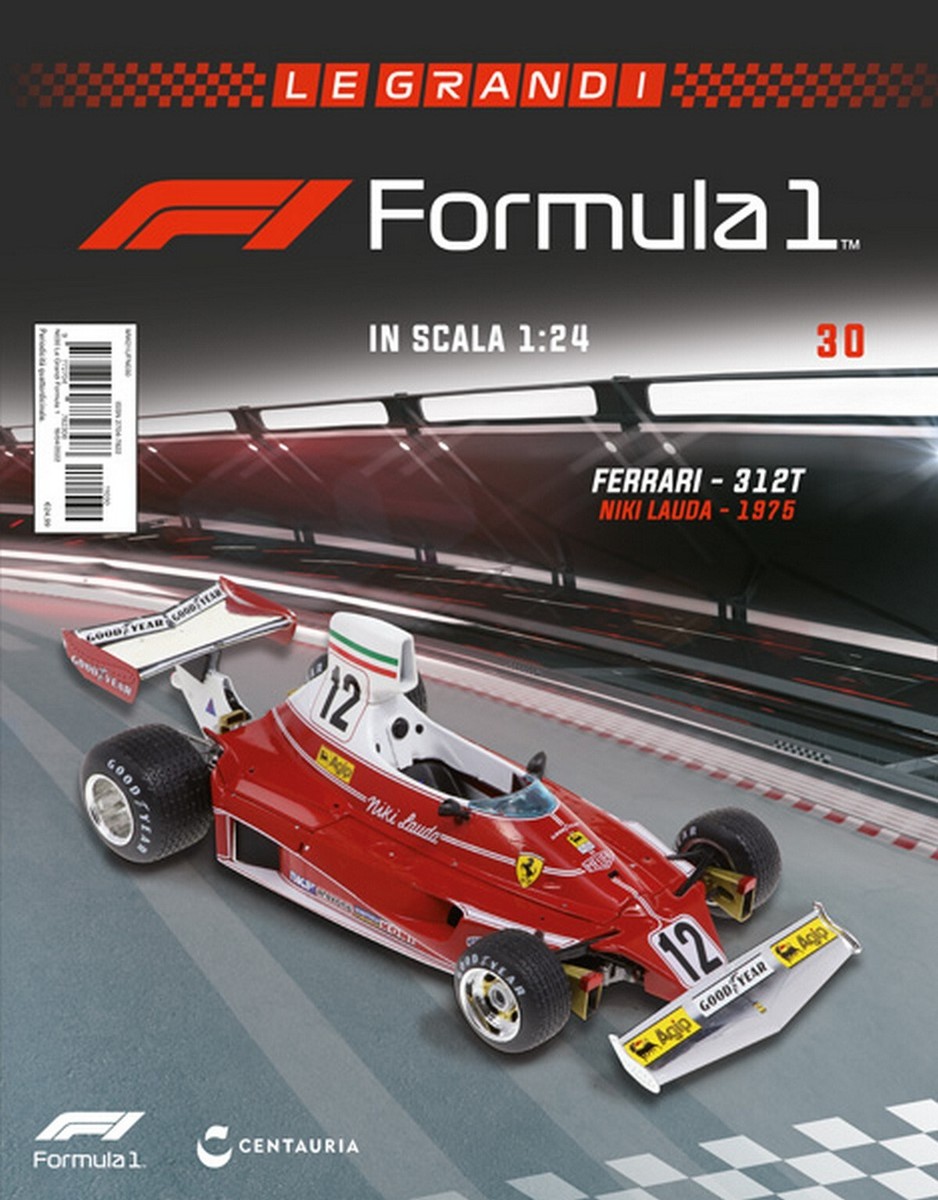 Altaya Grandes Ferrari F1 1/24 N°9 – Ferrari 312 T 1975 Niki Lauda, Métal