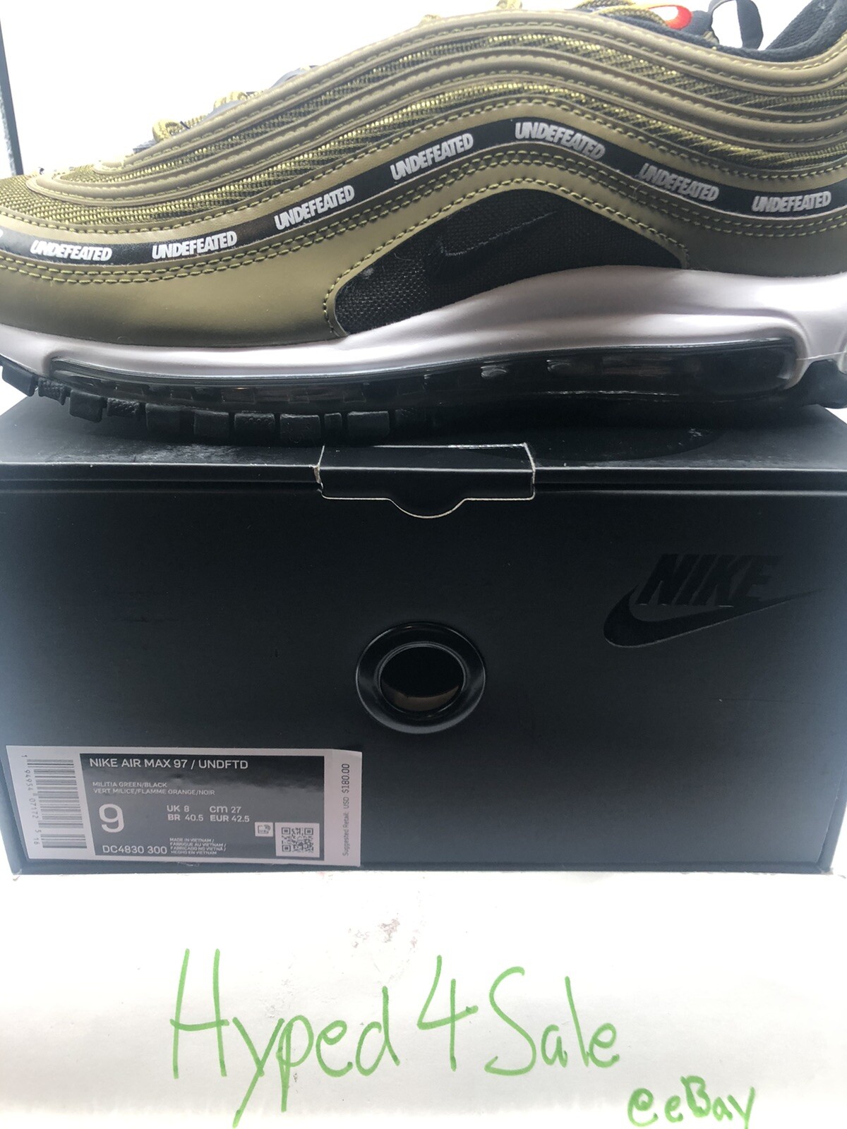 nike air max 97 undefeated ebay