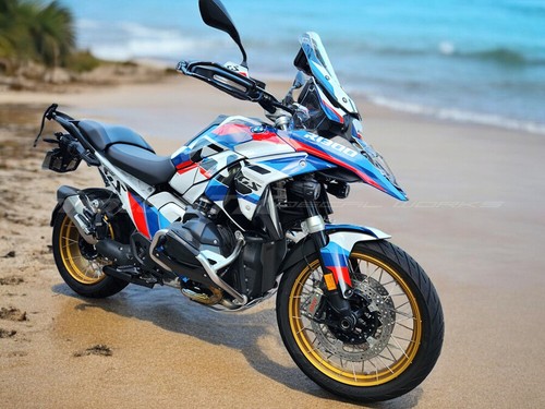 BMW R1300GS Tri M color motorcycle stickers decals graphics set - Picture 11 of 24